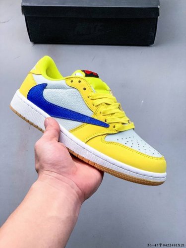 真标半码！耐克Nike Air Jordan Low 1 乔1低帮倒勾Lv联名经典休闲鞋 0422481X21