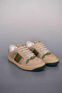 590 Gucci 古驰 Screener 运动休闲时装奢侈品系列 Gg珐琅扣 擦脏做旧小脏鞋 纯原级别 历时三个月原版一比一开发 市面所售最强一梯队 全新升