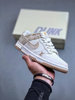 Nike Sb Dunk Low Lv联名-黄牛仔米白黄勾 周年高端定制 低帮休闲板鞋 Dj2024-007 #定制鞋盒 大厂纯原品质出货 超高清洁度 皮料切割