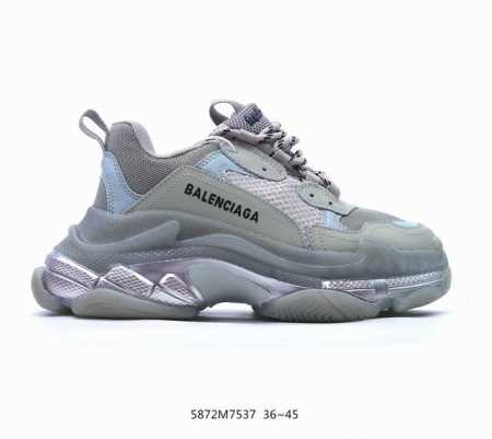 公司级巴黎世家老爹鞋 解构主义完美诠释潮流新时尚balenciaga Triple-S Sneaker 时装复古厚底 姥爷鞋 正确字体粗细 位置 大小 正确侧边 - 点击图像关闭