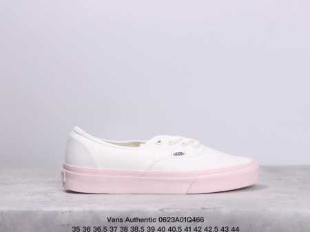 万斯官网同步更新vans Authentic 舒适 休闲 防滑耐磨 低帮 帆布鞋 男女同款 白色紫薯。鞋面整体以米白为主色，鞋底部分也同样表示了其合作身份。外底 - 点击图像关闭