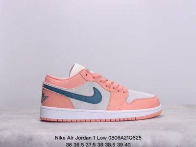 jordan 乔丹 男女鞋真标带半码，原楦型开发纸版，采用软质牛培皮革鞋面材质，中底注胶孔内置真sole气垫全新配色,耐克nike Air Jordan 1 L