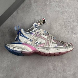 本地 核心私 法国高端奢侈品牌-巴黎世家Balenciaga 3Xl Sneakers 3+系列 10代渐变色 低帮复古阔型底姥爹风潮流百搭休闲慢跑鞋 男女鞋配