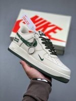 Nike Air Force 1 Low 07 X Supreme 白绿小钩原楦头原纸板 打造纯正低帮空军版型专注外贸渠道 全掌内置蜂窝气垫 原盒配件 原厂中底