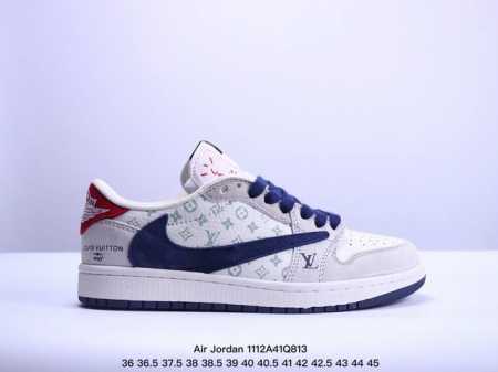 公司级AJ1倒勾Travis Scott x Air Jordan 1 ” Reverse Mocha “ AJ1乔1 TS 闪电 联名倒钩 低帮文化篮球鞋 货 - 点击图像关闭