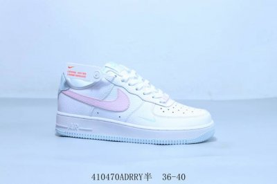 Nike Air Force 1 Low 耐克空军一号低帮板鞋 牛皮材质 白粉 货号 Ih0640-161 410470Adrry半 36-40