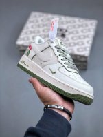 Nike Air Force 1'07 Low Supreme北面联名-米白透心绿 空军一号低帮休闲板鞋 Xz1996-527 #原楦头原纸板 原装鞋盒 定制五