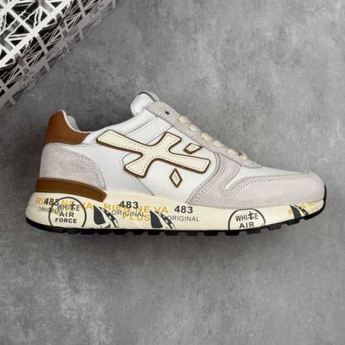 本地 核心私 公司级 普瑞米亚达 premiata Lander Trainers 兰诺系列米字低帮复古百搭休闲训练运动鞋 premiata是意大利品牌 pre