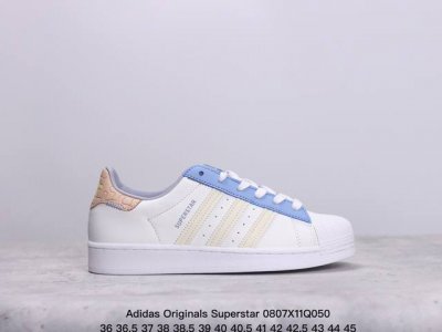 adidas Originals Superstar 全新配色 贝壳头休闲板鞋 独家控货 平台正单 全鞋百分百原材料 全鞋电脑针车 Logo针车间距针数原版一致