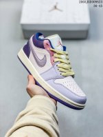 160 头层公司级真标带半码！ 耐克Nike Air Jordan 1 Mid“ Aj1 乔1代 乔丹一代低帮系列经典复古文化休闲运动篮球鞋采用头层皮与牛剖革鞋