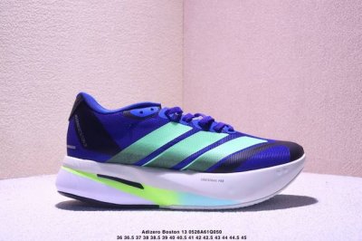 公司级Ad Adizero Boston 13 夏季透气网眼竞速跑鞋 Js4939 融合Lightstrike和Lightstrike pro技术 采用乙烯 乙