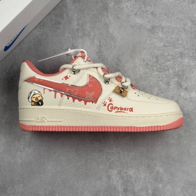 本地 核心私 Nike Air Force 1‘07 Low X Capybara ”Pour Milkbape“ 卡皮巴拉系列 空军一号低帮休闲板鞋 #卡皮巴