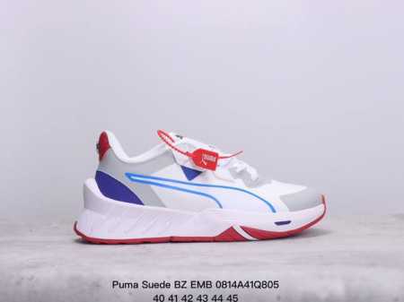 puma Suede Bz Emb 2024 彪马 防滑耐磨低帮德训板鞋 孔眼底座和脚趾凸起由猪八革材料制成 支持侧踏时的踏步工作 即使在健身房等使用环境中也能 - 点击图像关闭