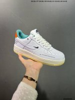 公司级Nike Air Force 1 Low 英文白绿橙 空军一号低帮运动休闲板鞋 原楦头原纸板 打造纯正空军版型#专注外贸渠道 全掌内置蜂窝气垫 #原盒配件