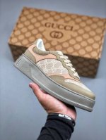 Gucci~~2025全新升级版 原版原色 配航空礼盒包装 Gg情侣款厚底鞋 饼干鞋 小白鞋 运动鞋 平板鞋 走秀款 明星 网红 小红书等必定种草打Call 原