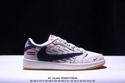 海外爆款限量发售！公司级 Travis Scott X Fragment Design X Jordan Air Jordan 1 Low Og Sp Bape