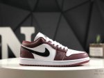 真标带半码Air Jordan Aj1 Low 低帮 酒红白 Hf3148-102 全新流水线出品 全部原鞋开发 原楦原纸板开发 全鞋电脑针车 原厂内置全掌气垫
