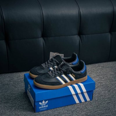 核心私 adidas Samba Og 桑巴舞街头系列德训运动板鞋 采用固色翻毛皮组合牛剖革鞋面材质 外置正确3层组合围条加厚烟胶橡胶大底 货号 Jq5125