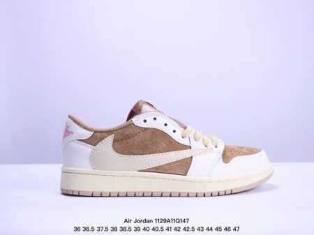 Aj1倒勾travis Scott X Air Jordan 1 ” Reverse Mocha “ Aj1乔1 Ts 闪电 倒钩 低帮文化篮球鞋 完美品质出货 - 点击图像关闭