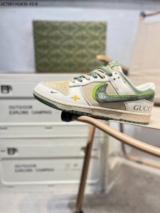 350 创意定制联名配色,经典美系街头品牌-至高无上 古驰Gucci X Nike By You Sb Dunk Low Retro Sp扣篮系列低帮休闲运动滑