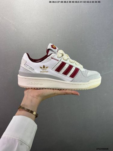 公司级阿迪达斯Adidas Originals Forum 84 Low Cny 蛇年限定 性价比天花板 极力推荐 经典魔术贴复古板鞋 男女潮流头层皮休闲鞋原楦