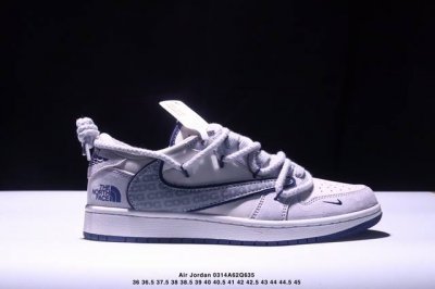 340 海外爆款限量发售！Travis Scott X Fragment Design X Jordan Air Jordan 1 Low Og Sp “北面联