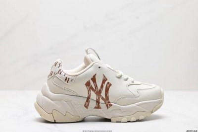 公司级korea韩国限定发售ny美国榄球洋基队限定 X Mlb Big Ball Chunky Mesh 厚底老爹系列低帮网织轻量休闲运动慢跑鞋“网眼象牙白黑n
