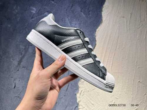 150 #新品上市实拍 adidas阿迪达斯三叶草男女贝壳头 印章奶油青蓝板鞋小白鞋Ie6977 Qqsdls2738