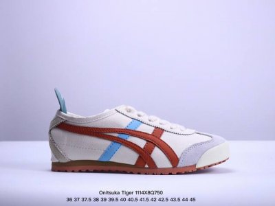 Onitsuka Tiger Mexico 66 阿斯克斯 鬼冢虎 低帮 男女同款 减震支撑低邦运动休闲鞋 这款鞋由皮革制成，具有鞋跟交叉加固设计，可提供更高的