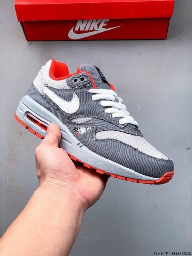 公司级！耐克 Nike Nike Air Max 1 87 限定配色 气垫缓震跑步鞋 0424289X28
