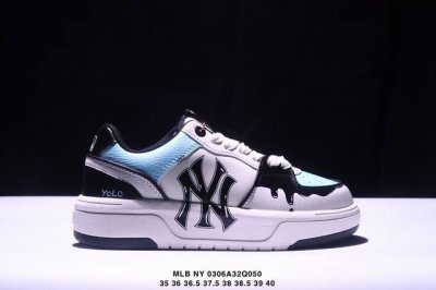 300 公司级Mlb Ny 印花网红老爹鞋 内增高6Cm 原厂原档案数据开发 进口纳米材质 原厂全套手提袋 原盒雷射防伪标包装 官方货号: 3Asxca12N：