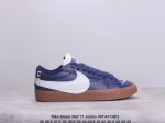 公司级nike Blazer Mid‘77 Jumbo 经典百搭低帮开拓者休闲运动板鞋 真硫化铝楦制作 原厂布料拼接 独家裁片完美鞋型 台湾进口软感荔枝头层皮