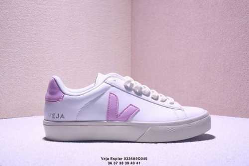 120 法国国民鞋板品牌·维佳Veja Esplar Leather Low Sneakers埃斯普拉系列 V字 经百典搭薄小底白板鞋 货号 Cp052485A