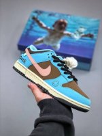 450支持放店 Nike Sb Dunk Low 笑脸 蓝棕 配色 低帮休闲运动滑板板鞋 大厂纯原品质出货 纯正版型 定制鞋盒 皮料切割干净无任何毛边 细节完美