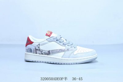 260 乔丹Air Jordan 1 Low Aj1 乔1低帮复古文化休闲运动篮球鞋倒勾 联名 320050Adeop半 36-45
