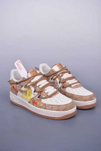 Nike Air Force 1 Low 解构鞋带 麦当劳联名 原楦头原纸板 打造纯正空军版型 专注外贸渠道 全掌内置蜂窝气垫 原盒配件 原厂中底钢印、拉帮完美