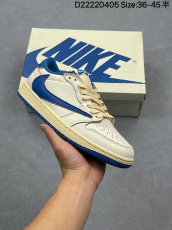 真标Aj1倒勾Travis Scott X Air Jordan 1 ” Reverse Mocha “ Aj1乔1 Ts 闪电 联名倒钩 低帮文化篮球鞋 货号 - 点击图像关闭