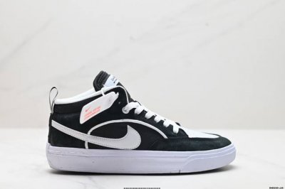 真标Nike Sb React Leo 冬季新款复古中帮滑板鞋休闲运动鞋 货号:Dx436 01 尺码:36 36.5 37.5 38 38.5 39 40 4