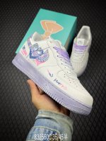 C Nk Air Force 1'07 Low Double Hearts 二次元手绘涂鸦 粉蓝双心 空军一号低帮休闲板鞋 Cz0377-002 #这双鞋，藏着