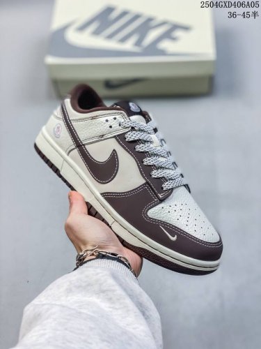 海外爆款限量发售！Nike Sb Dunk Low“ Moncler联名 奶白棕” 周年高端定制 低帮休闲板鞋 定制鞋盒 3M反光 大厂纯原品质出货 超高清洁度