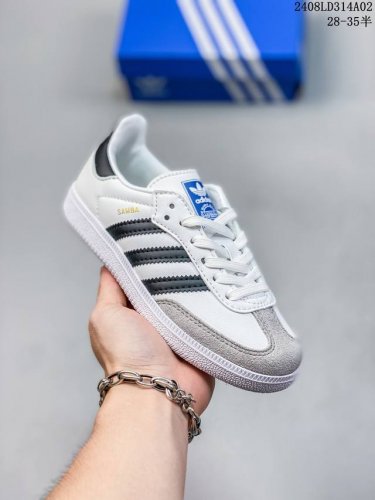 童鞋阿迪达斯三叶草adidas Originals Samba Og 桑巴舞系列绅士德训足球风百搭低帮休闲运动板鞋 货号:Bb6969 尺码:28-35 id: