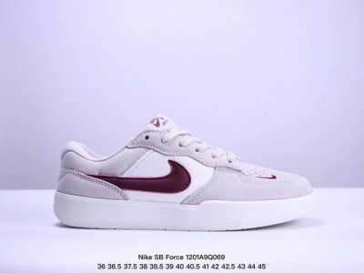 Nike 耐克 采用翻毛皮革与帆布材质鞋面，外置耐磨橡胶外底下一双街头利器，全新耐克nike Sb Force 58 Pink Salt Sb空军58系列低帮休