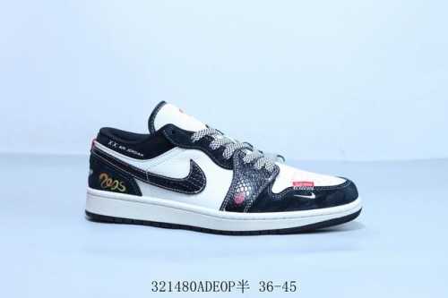310 乔丹Air Jordan 1 Low Aj1 乔1低帮复古文化休闲运动篮球鞋 货号 Sj9950-056 321480Adeop半 36-45