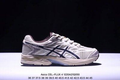 亚瑟士asics Cel-Cel-Flux 4复古单品 网面休闲透气跑步鞋 鞋款采用亚瑟士amplifoam科技 为运动中带来回弾性和轻量性感受 工程网眼鞋面提