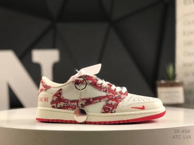 310 公司级带半码Aj1倒勾Travis Scott X Air Jordan 1 ” Reverse Mocha “ Aj1乔1 Ts 闪电 联名倒钩 低帮