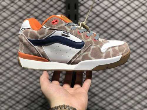 核心私 vans 范斯官方 Rowley Xlt 减震耐磨轻便 复古滑板鞋 面包鞋 男女同款 橙白棕色尺码：35-45