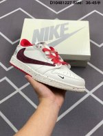 公司级Aj1倒勾Travis Scott X Air Jordan 1 ” Reverse Mocha “ Aj1乔1 Ts 闪电 联名倒钩 低帮文化篮球鞋 完