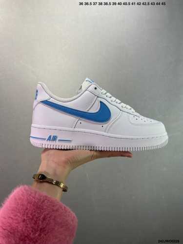 公司级Nike Air Force 1 Low ’07 白红双勾 空军一号低帮休闲板鞋 原厂定制皮料 原楦原纸板 纯正版型 正品Nfc感应芯片 高清洁度 内置全