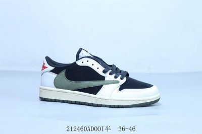 乔丹Air Jordan 1 Low Aj1 乔1低帮复古文化休闲运动篮球鞋 倒勾 212460Adooi半 36-46