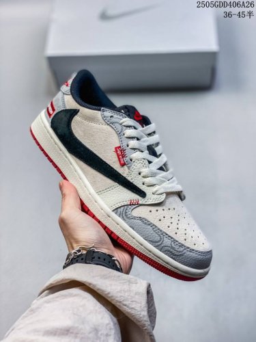 travis Scott X Fragment Design X Jordan Air Jordan 1 Low Og Sp Supreme联名 祥云新年红 多
